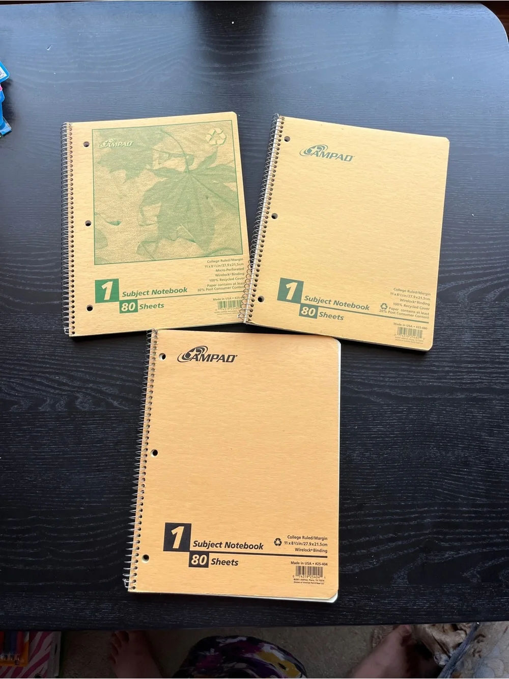 Ampad subject notebook